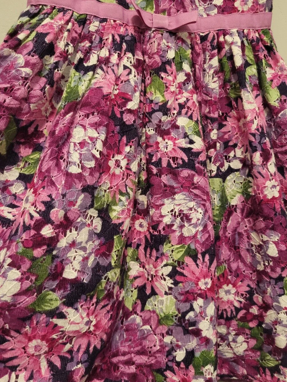 Gymboree Pink and Purple Floral Sleeveless Dress Size 5